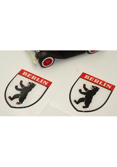 Berlin Logo Damla Silikon Sticker 2 Li Set