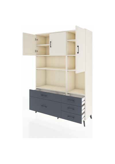 Hyperion Dolap 8 Raflı 5 Çekmeceli 3 Kapaklı 132x44x195 Aytaşı-aytaşı/antrasit Aytası/antrasıt Hyperion Dolap 8 Raflı 5 Çekmeceli 3 Kapaklı 132x44x195 Aytaşı-aytaşı/antrasit Aytası/antrasıt