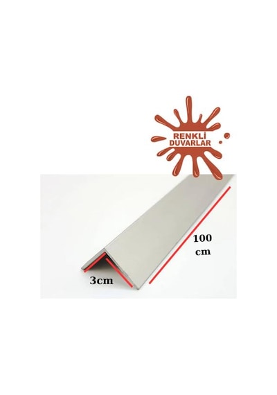100cm Atc Dekoratif Beyaz L Köşe Duvar Çıtası Kapama Çıtası Duvar Lambirisi Paneli Kapama L Köşesi