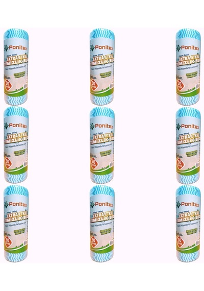 Ponitex 4430 Süper Emici Perforeli Pratik Hassas Temizlik Bezi 9'lu 25 x 30 CM