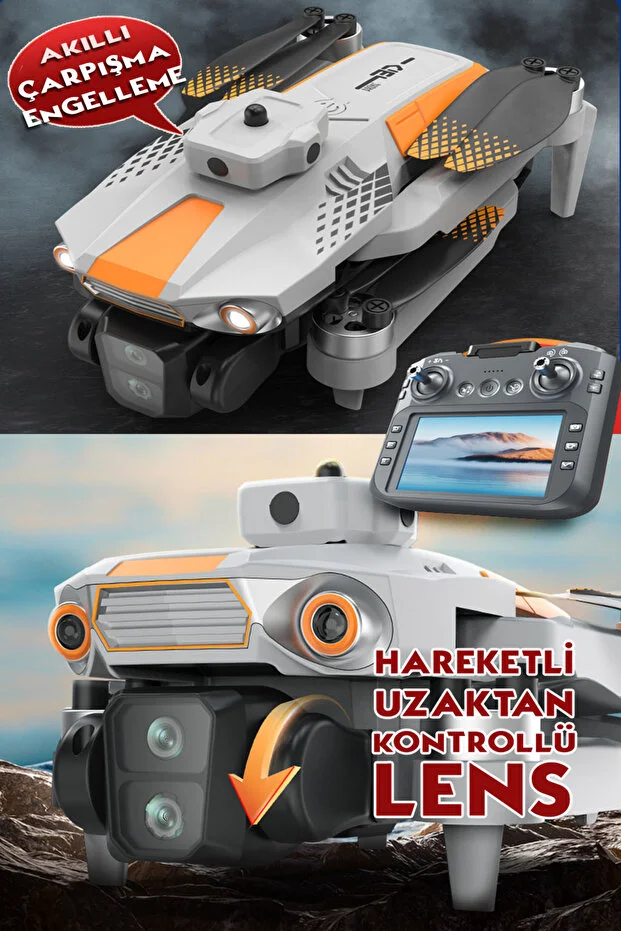 R06 Akıllı Çarpışma Engelleme Katlanabilir Hd Kameralı - Ekranlı Drone