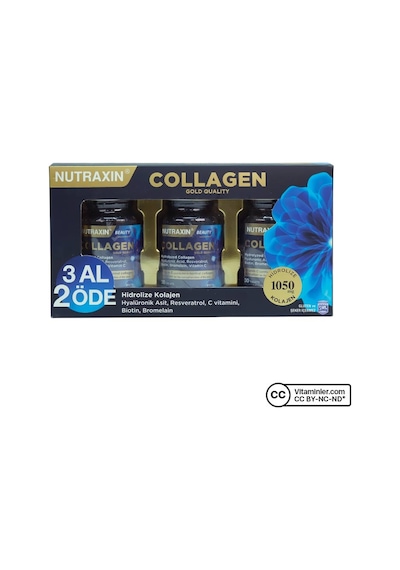 Nutraxin Collagen 3 Adet X 30 Tablet Aromasız