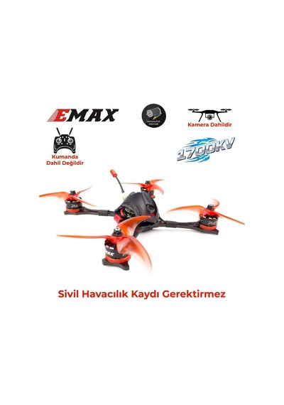 Emax Hawk Pro 5 Inch 4s-6s Bnf Kameralı Fpv Racing Drone 1700kv W/caddx Ratel Kamera Kumanda Hariç