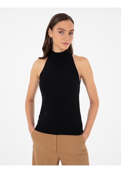 Pierre Cardin Kadın Siyah Bluz Triko 50296460-vr046 Siyah