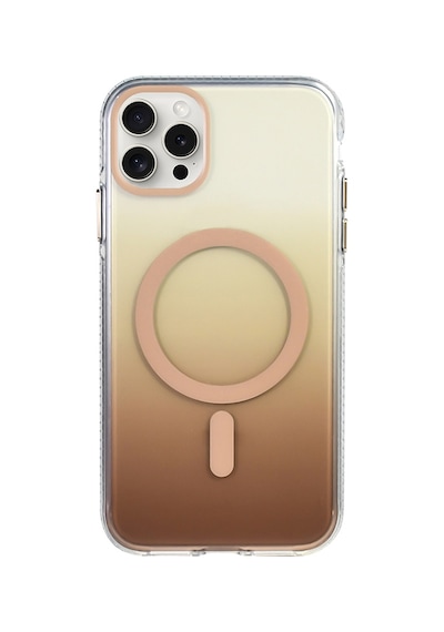Subutu Apple Uyumlu iPhone 15 Pro Max Kılıf M-safe Şarj Özellikli Transparan Renk Geçişli Sbt Toros Kapak - Siyah Siyah