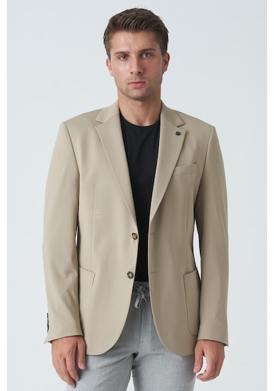 White Stone Belfast C4010 Slim Fit 6 Drop Ceket Bej-bej Bej