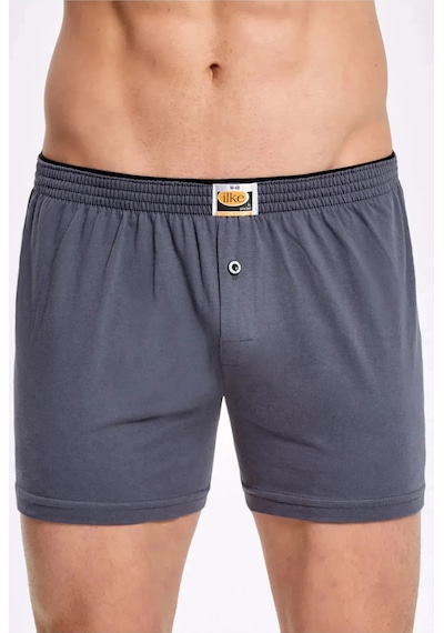 Ilke 2'li Paket İlke Erkek Penye Boxer 001