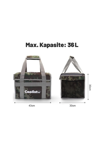 Coolist Cl36c 36 Litre Katlanabilir Termos Bez Çanta / Buzluk Beyaz