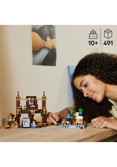 LEGO® Minecraft® Orman Malikanesi Dövüş Ringi 21272 - 10 Yaş ve Üzeri Çocuklar için Yaratıcı Oyuncak Yapım Seti (491 Parça)