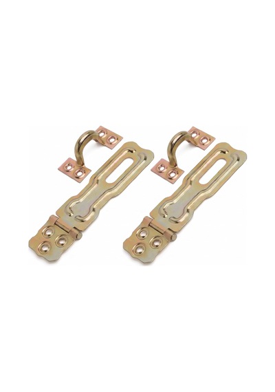 Tr Sandık Kilit Askısı No: 35 35 Mm - Sarı Çinko Metal Asma Kilit Tutucu Hasfı, 2 Takım/set Genel