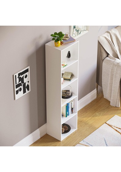 4 Raflı Kitaplık Mdf Çok Amaçlı Raf Beyaz 4 Raflı Kitaplık Mdf Çok Amaçlı Raf Beyaz