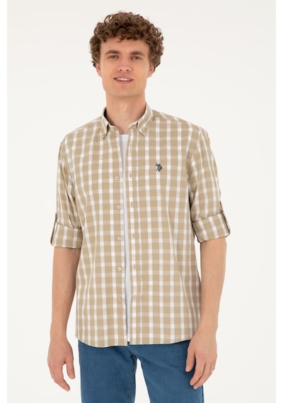 U.s. Polo Assn. Erkek Açık Haki Gömlek Desenli 50288665-vr183 Açık Haki U.s. Polo Assn. Erkek Açık Haki Gömlek Desenli 50288665-vr183 Açık Haki