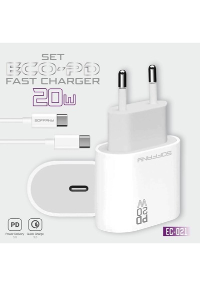Ec-021 Ec-021 20w Eco-pd Hızlı Şarj Usb-c To Type-c