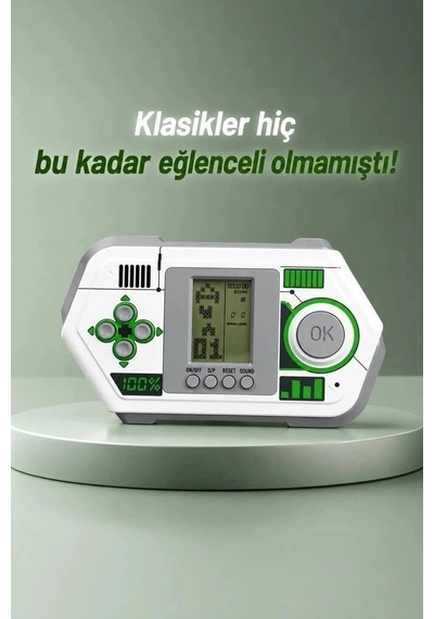 Delux Serisi Torima Oyun Kolu Atari Joystick Tetris Gameboy Gc015 Beyaz Oynama Retro Hobi