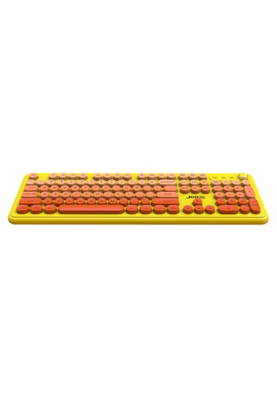 Jedel Wkb104 Kablosuz Bluetooth + 2.4ghz Çift Modlu Retro Daktilo Tasarımlı Multimedya Türkçe Q Klavye