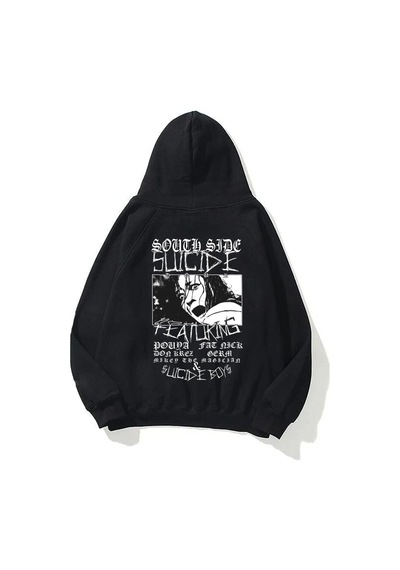 Startmore Unisex Suicideboys South Side Siyah Sweatshirt Siyah