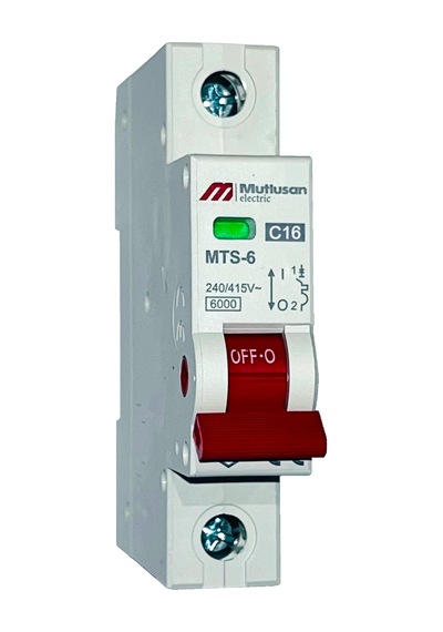 Mutlusan Mts06-1016c 1x16a 6ka C Tipi Otomatik Sigorta