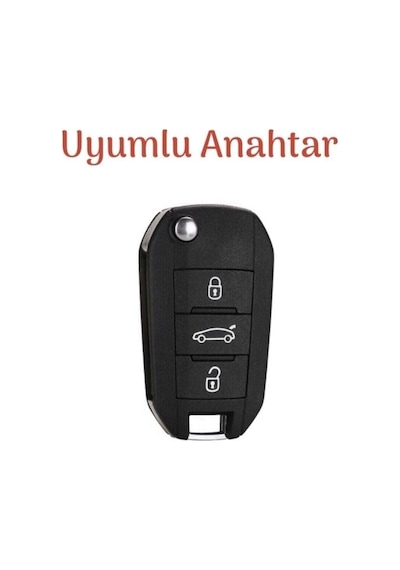 Opel Uyumlu Combo Corsa F Crossland X Grandland X Nano Anahtar Koruma Kılıfı Beyaz Gold Altın Renk