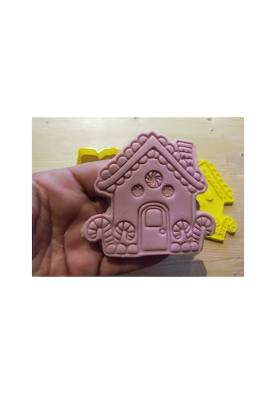 Şekerli Ev Kurabiye Kalıbı - 2 Parça 9x8 Cm Gıdaya Uygun Diğer