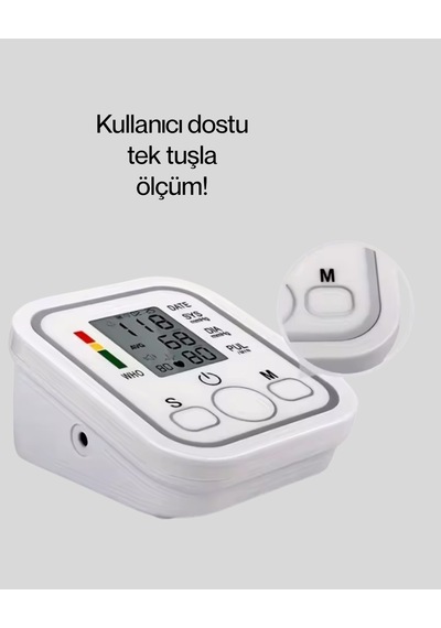 Mey İthalat 2 Kullanıcı Hafızalı Usb Uyumlu Tansiyon Ölçer