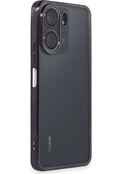 Xiaomi Redmi 13c Kılıf Razer Lensli Silikon - Mor