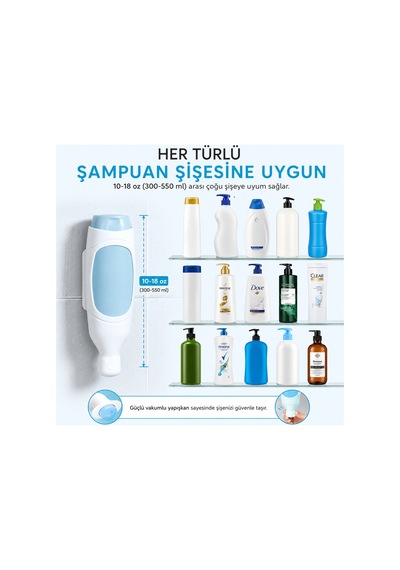 Şampuan Ve Sabun Şişeleri İçin Silikon Hazne - Banyo Şampuan Duş Dispenseri Renkli