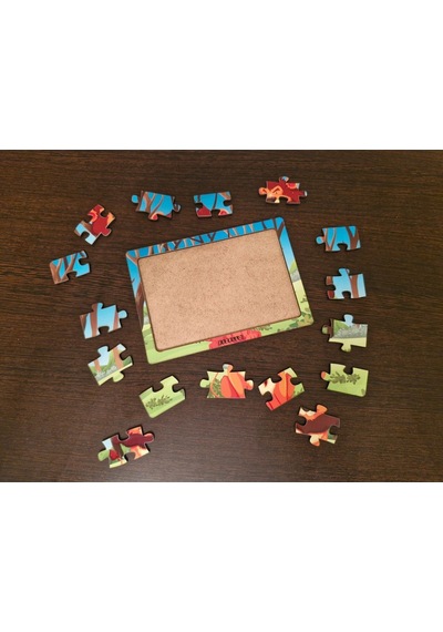 Aslan 16 Parça Eğitici Ve Öğretici Ahşap Çocuk Puzzle & Yapboz Bebek Çocuk Oyuncak
