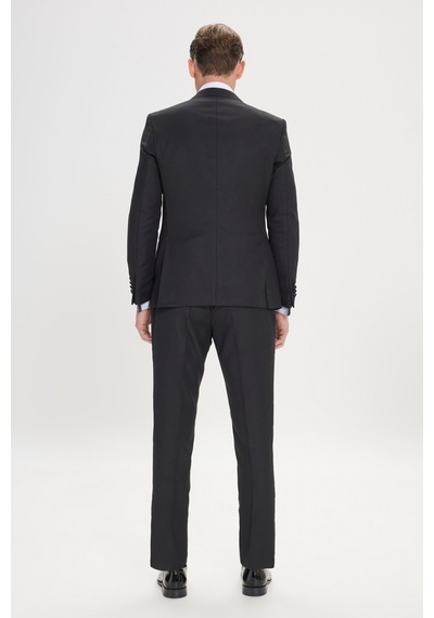 Ac&Co / Altınyıldız Classics Slim Fit Desenli Klasik Smokin Takım Siyah (538463578)