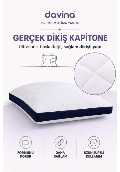 Klimalı Yastık, Hava Sirkülasyonlu Nefes Alabilir 50x70 Cm