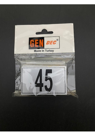 Kapı Numarası Dolap,Raf,Posta Kutusu 4X6 Cm 1 Den 45 E