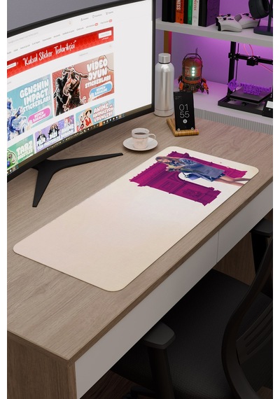 Emily İn Paris V3 70x30 Xl Gaming Kauçuk Kaymaz Taban Mouse Pad Fare Altlığı