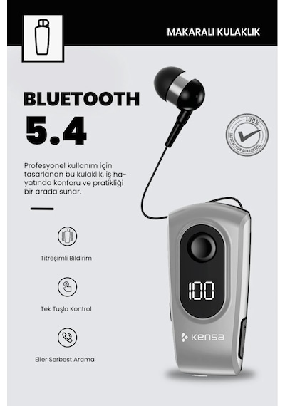 Makaralı Kulaklık Bluetooth 5.4 18 Saat Konuşma Dijital Ekran Titreşimli Yüksek Kalite Ses 01