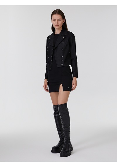 Slim Fit Kadın Ceket Siyah