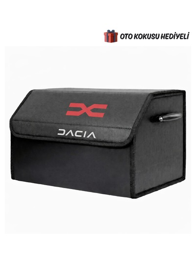 Dacia Marka Logolu Oto Bagaj Organizer Çanta Oto Bagaj Çantası 2 Bölmeli Suni Deri Boyutlar : 48 Cm X 31 Cm X 29 Cm