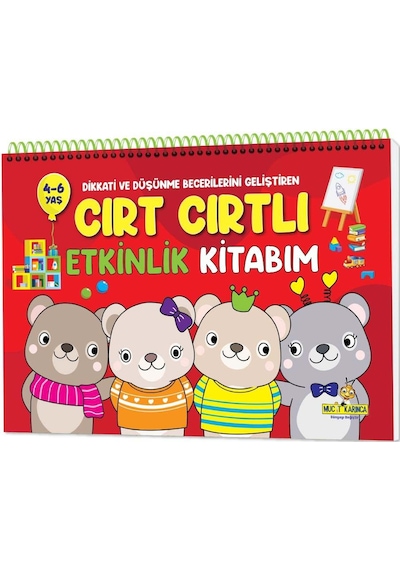 4-6 Yaş Cırt Cırtlı Etkinlik Kitabım - Yükselen Zeka Yayınları