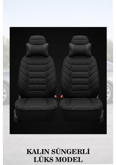 Jeep Grand Cherokee 2011 Uyumlu Premium Lüks Siyah Renk 2 Adet Minder Ve Yastık