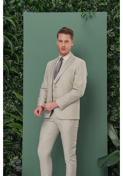 Efor Tk 871 Slim Fit Çağla Klasik Takım Elbise Çağla Yeşili