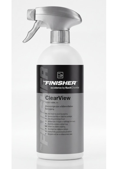 Finisher Clear View İz Bırakmayan Premium Cam Temizleyici Ve Lekesiz Parlatıcı 500ml