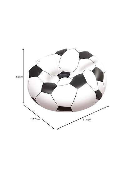 In Over Beanless Futbol Topu Koltuğu 114 X 112 X 66 Cm Futbol Hava Koltuğu Siyah Beyaz Diğer In Over Beanless Futbol Topu Koltuğu 114 X 112 X 66 Cm Futbol Hava Koltuğu Siyah Beyaz Diğer