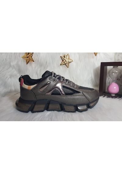 Flet Air Taban Ortopedik Kadın Sneaker Ayakkabı Ckr00583 Gri