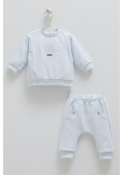 Caramell %100 Pamuk Good Vibes Erkek Bebek 2'li Takım Crml.tke2043 Mavi