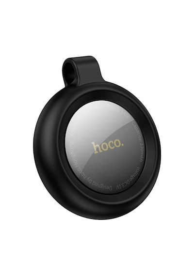Hoco. E100 Graceful Intelligent Find My Özellikli Anti-lost Apple Uyumlu AirTag Takip Cihazı - Siyah Beyaz - Siyah