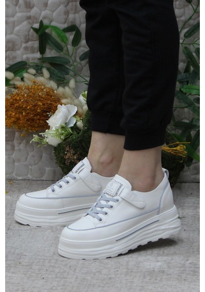 Fort Guja 24y314-8 News Fashion Gizli Dolgu Topuk Sneaker Kadın Ayakkabı Gri