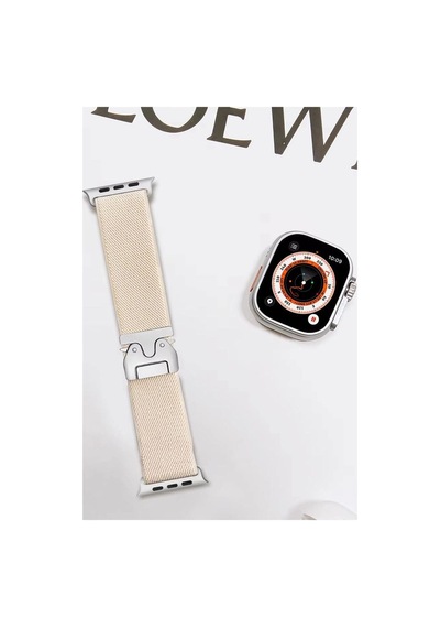 Apple Watch Uyumlu 42mm Forest Kumaş Kordon Saat Değildir