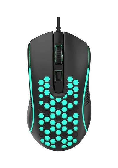 Aula S11 3600dpı Rgb Optik Oyuncu Mouse, Siyah