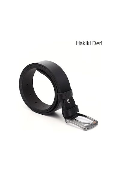Gönderi(R) Gönderi R Siyah Hakiki Deri 4 Cm Kot Kemeri Siyah