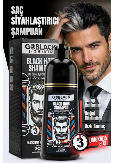 Saç Siyahlaştırıcı Şampuan Saç Sakal Şampuanı Hızlı Etki
