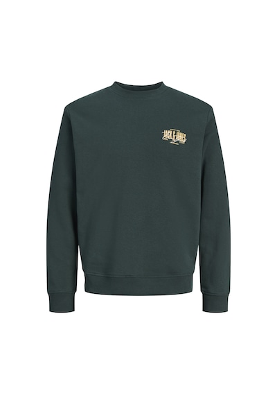 Jack & Jones Erkek Gögüs Baskili Bisiklet Yaka Sweatshirt - Aero - 12298492 Çok Renkli
