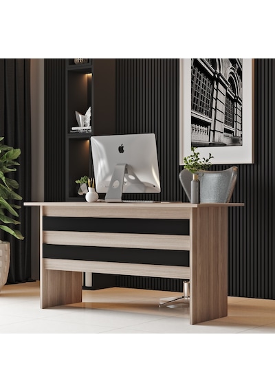 Robinhome Robin Home Verona A Ofis Büro Çalışma Masası Meşe - Siyah