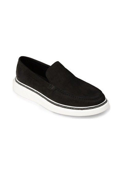 Deery Erkek Hakiki Nubuk Siyah Loafer Ayakkabı - Ek111msyhc01 Siyah